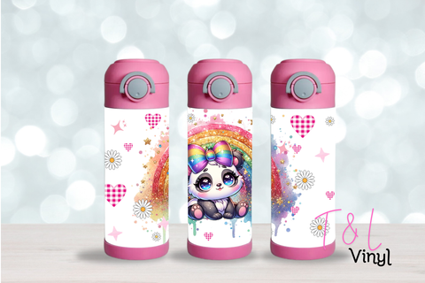 20 Glitter Panda  12oz Sublimation Tumbler Print