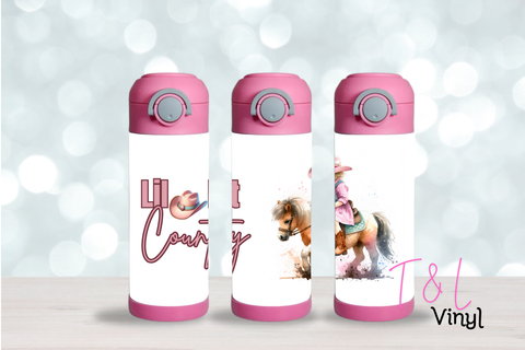 38 Lil Bit Country   12oz Sublimation Tumbler Print