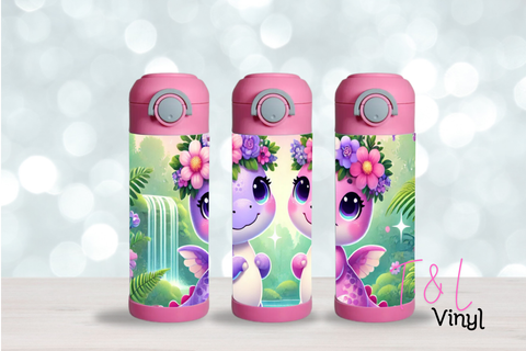 2- Cute Dinos 120oz Sublimation Tumbler Print