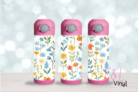 5 Boho Floral 12oz Sublimation Tumbler Print