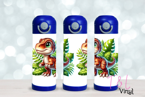 8 Jungle Dino 12oz Sublimation Tumbler Print