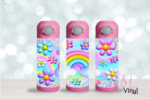 10 Puffy Rainbow 12oz Sublimation Tumbler Print