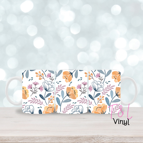 100 Floral - 11oz mug