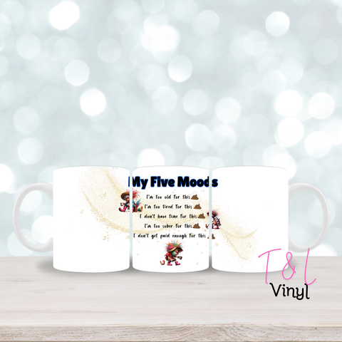 160 Five Moods - 11oz mug