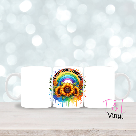 189 Teach love inspire   - 11oz mug