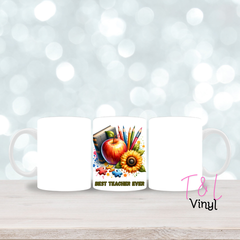 186 Best Teacher Ever   - 11oz mug