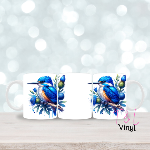 206 Blue KingFisher  - 11oz mug