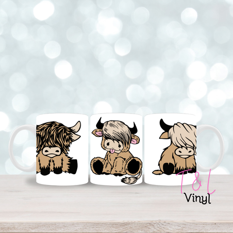 261 Highland cow  - 11oz mug