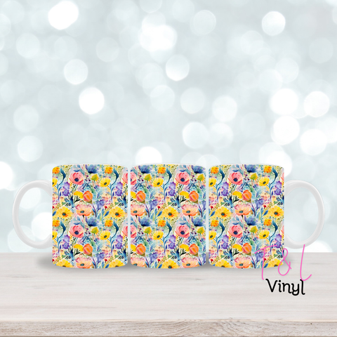 245 Floral - 11oz mug
