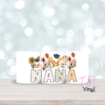 270 Nana Floral  - 11oz mug