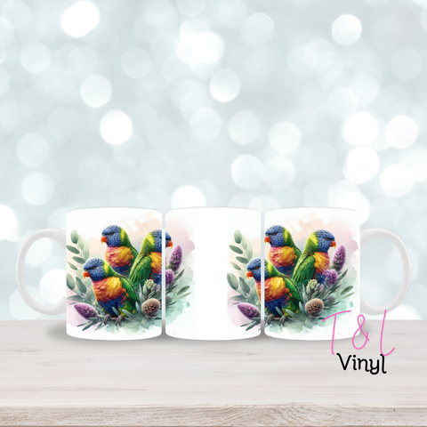 453 Rainbow Lorikeet 11oz mug