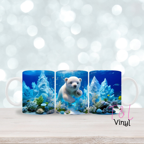 488 Polar Bear 11oz mug