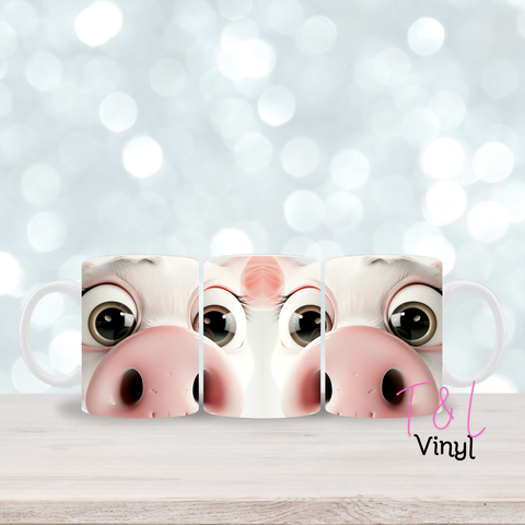 326 Funny Pig Face  11oz mug