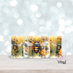 330 Floral and bee 11oz mug