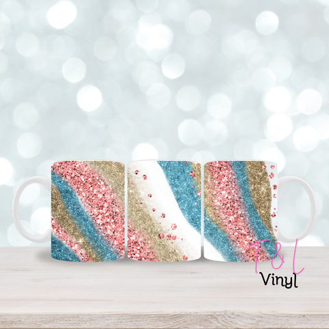 301 Pastel Glitter 11oz mug