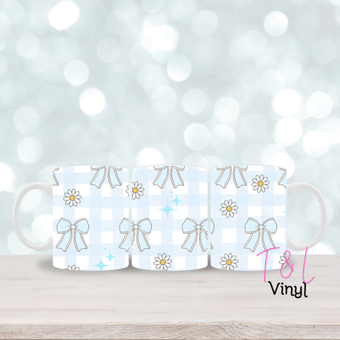335 Bows and Daisies 11oz mug