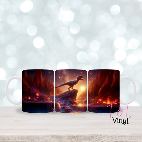 352 Dinosaur 3 11oz mug