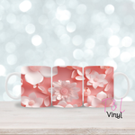 380 Pink floral 11oz mug