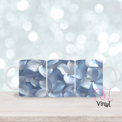 383 Blue Floral 11oz mug
