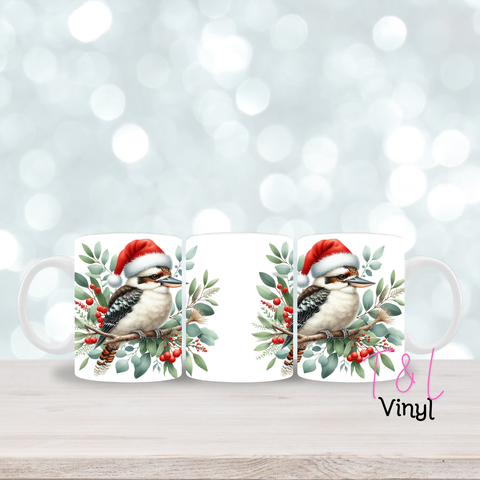 384 Christmas Kookaburra 11oz mug