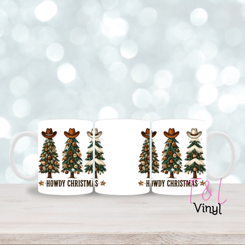 387 Howdy Christmas 11oz mug