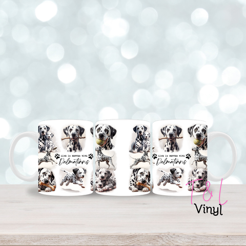 405 Life With Dalmatians 11oz mug