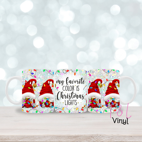 420 Christmas lights 11oz mug