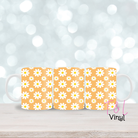 8 - Yellow Flower 11oz Mug Sub