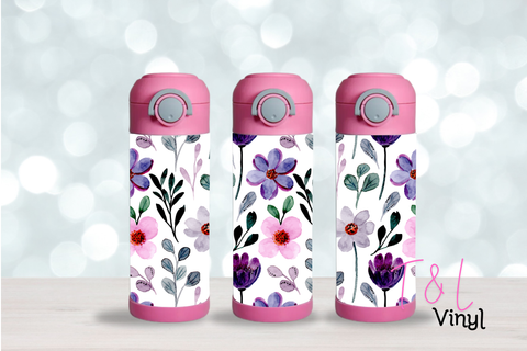 51 Flowers 12oz Sublimation Tumbler Print