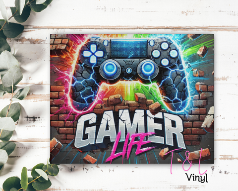 681 Gamer Life Sublimation Puzzle Print