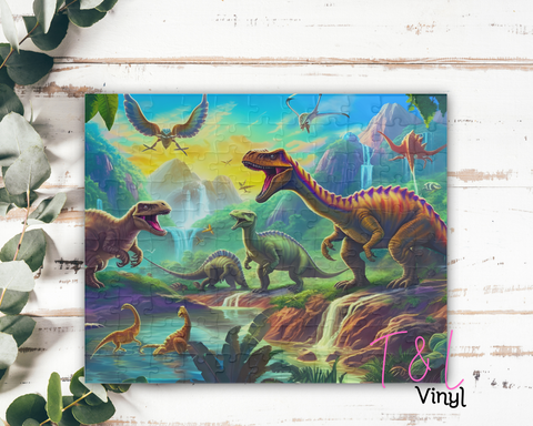 460 Dinosaur Sublimation Puzzle Print