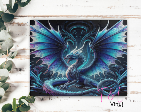 830 Dragon Puzzle sublimation Print