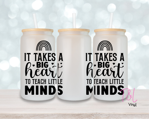 100 Takes a big heart 16oz Sub wrap