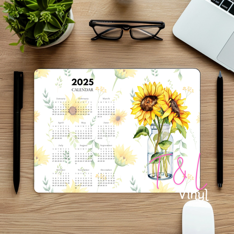 749 Sunflower Mouse pad Calendar Sublimation Print