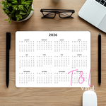 787 Plan 2026 Calendar mouse pad print