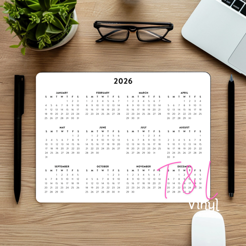 787 Plan 2026 Calendar mouse pad print
