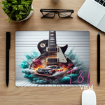 794 Guitar and car  Mouse pad sublimation Print