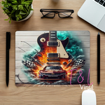 795 Guitar and car 2  Mouse pad sublimation Print