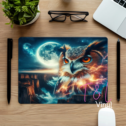 823 Majestic Owl Mouse pad sublimation Print