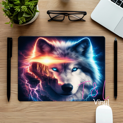 820 Majestic Wolf 2  Mouse pad sublimation Print