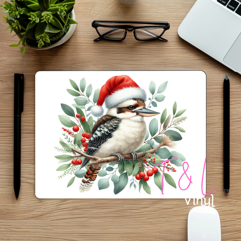 889 Christmas Kookaburra Mouse Pad Sublimation Print