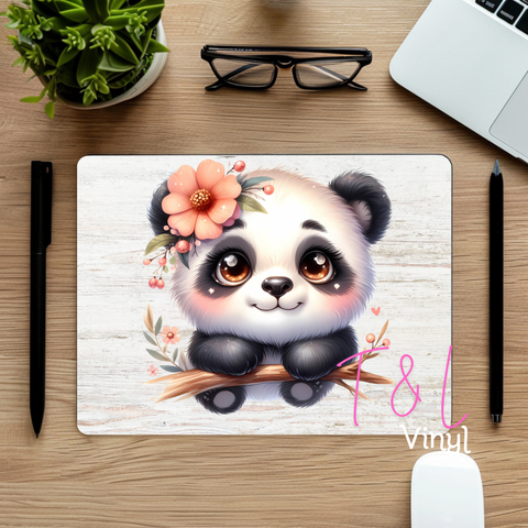888 Cute Panda Mouse Pad Sublimation Print