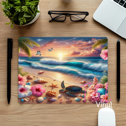 880 Beach Mouse Pad Sublimation Print