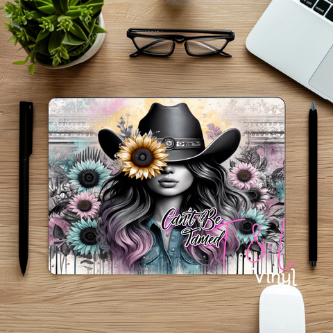 884 Cowgirl Mouse Pad Sublimation Print
