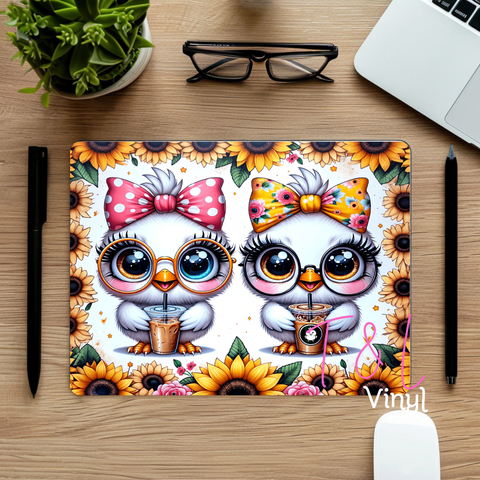 885 Cute Chickens Mouse Pad Sublimation Print