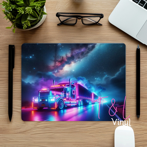 813 Night Road Train Mouse pad sublimation Print