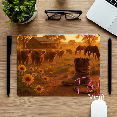 814 Country Homestead Mouse pad sublimation Print