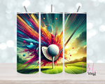 Colour Burst Golf  20 oz Sublimation wrap (460)