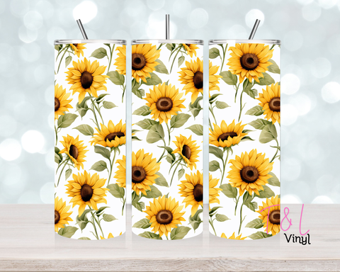 Sunflower Theme  20 oz Sublimation wrap (471)