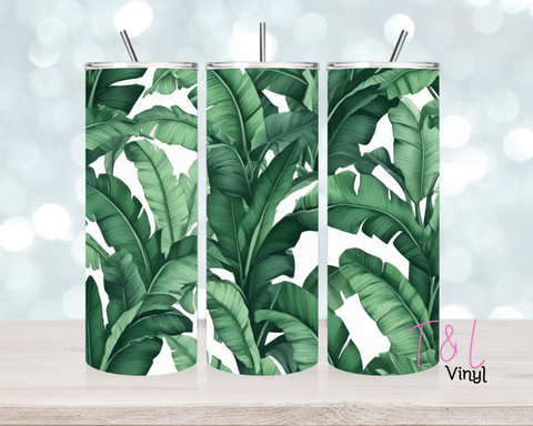 Green Leaf 20 oz Sublimation wrap (484)